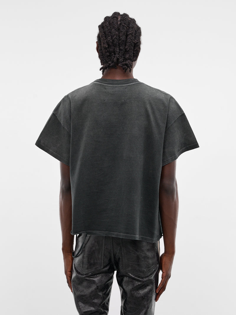 Distressed Boxy Iron Bunny T-Shirt (TS04-VINTAGE-BLACK)