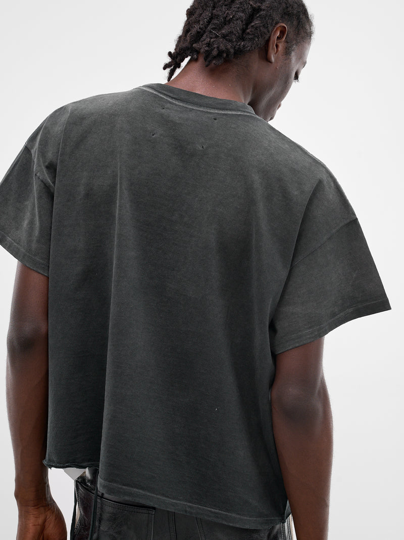 Distressed Boxy Iron Bunny T-Shirt (TS04-VINTAGE-BLACK)