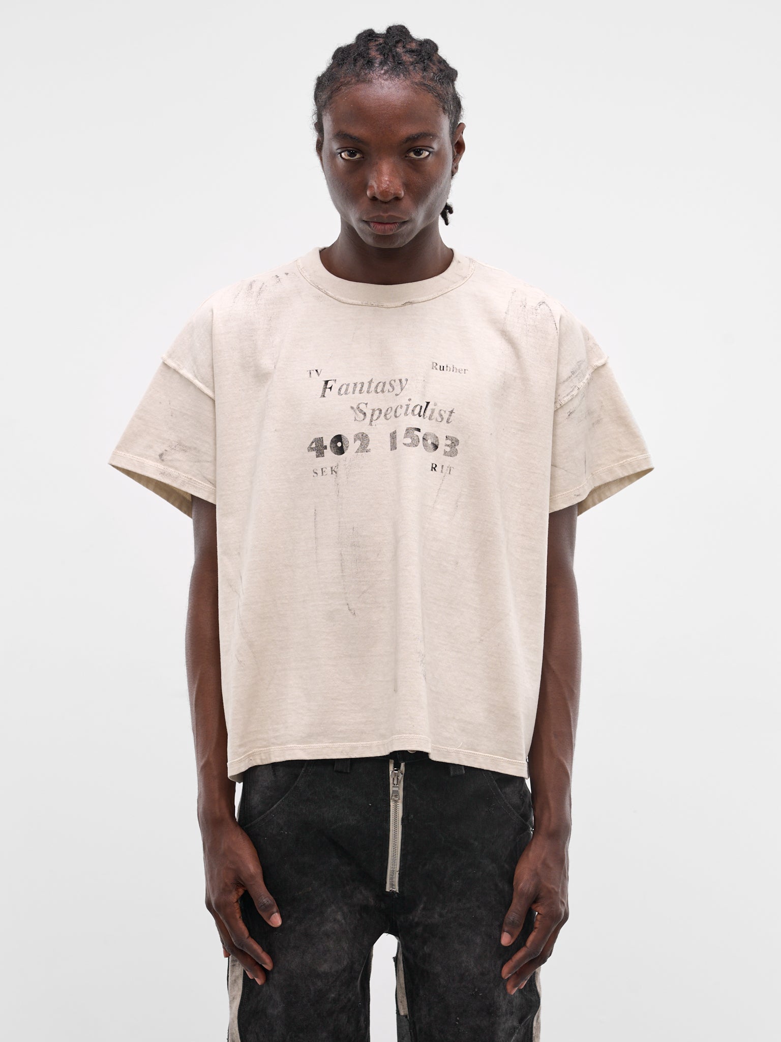 White Boxy Fantasy Specialist T-Shirt (TS05-DIRTY-WHITE)