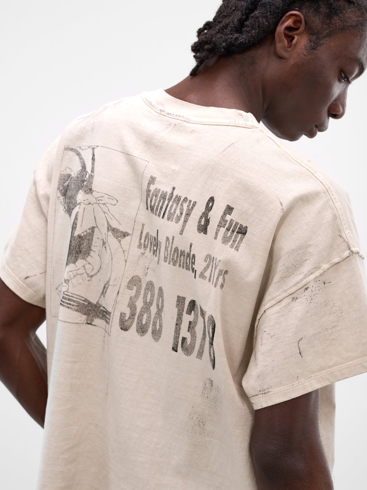 White Boxy Fantasy Specialist T-Shirt (TS05-DIRTY-WHITE)