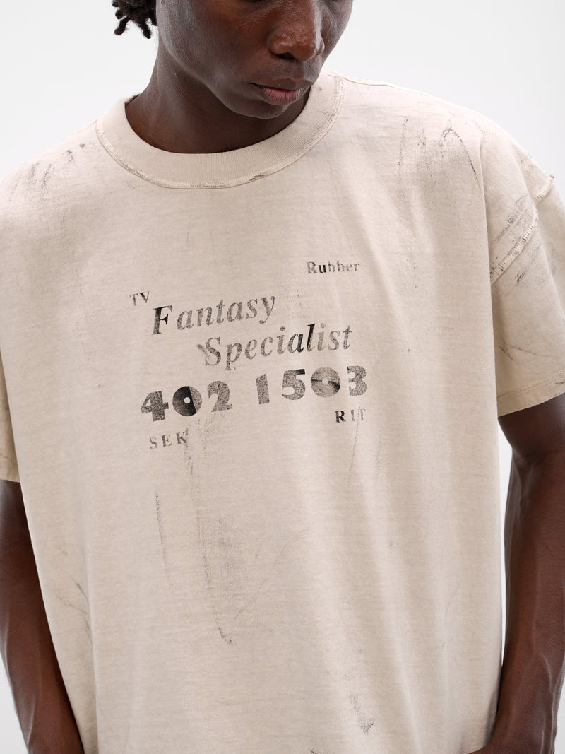 White Boxy Fantasy Specialist T-Shirt (TS05-DIRTY-WHITE)