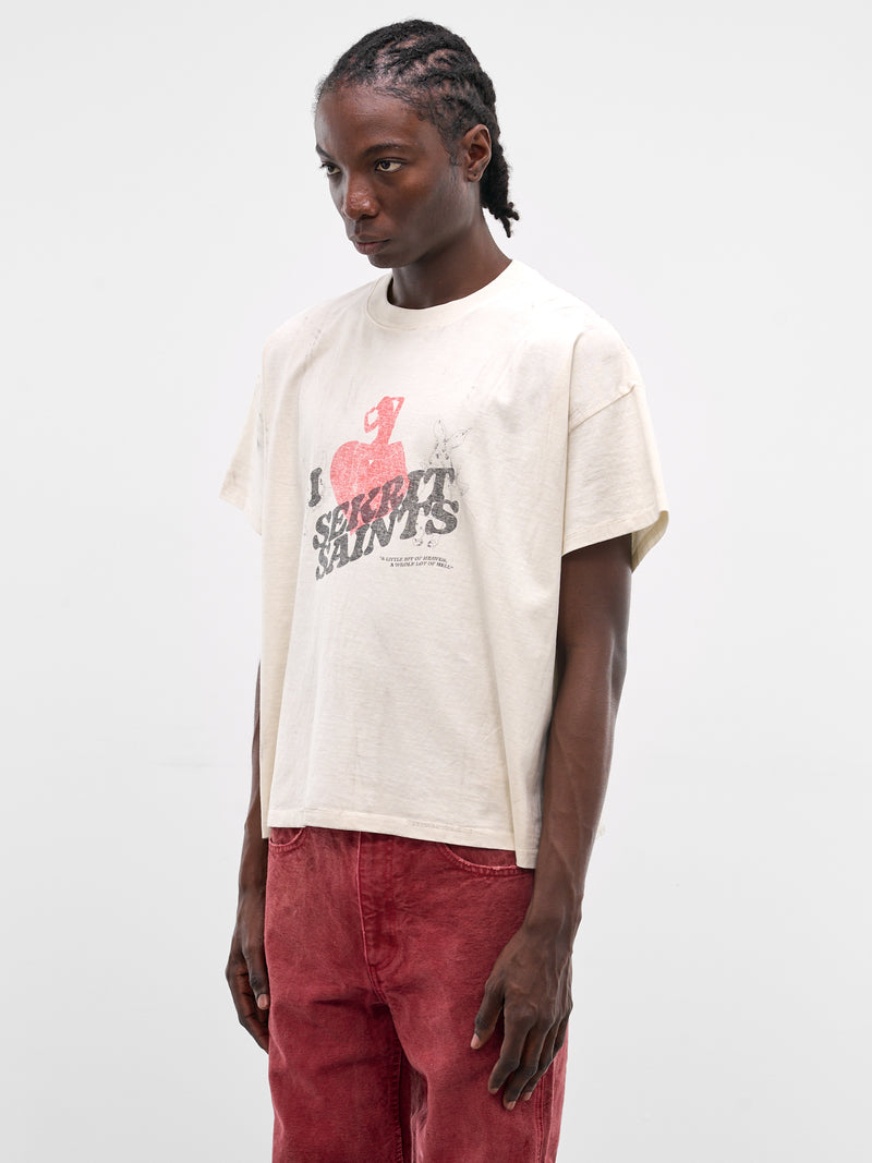 White Boxy Gentleman's Club T-Shirt (TS07-VINTAGE-WHITE)