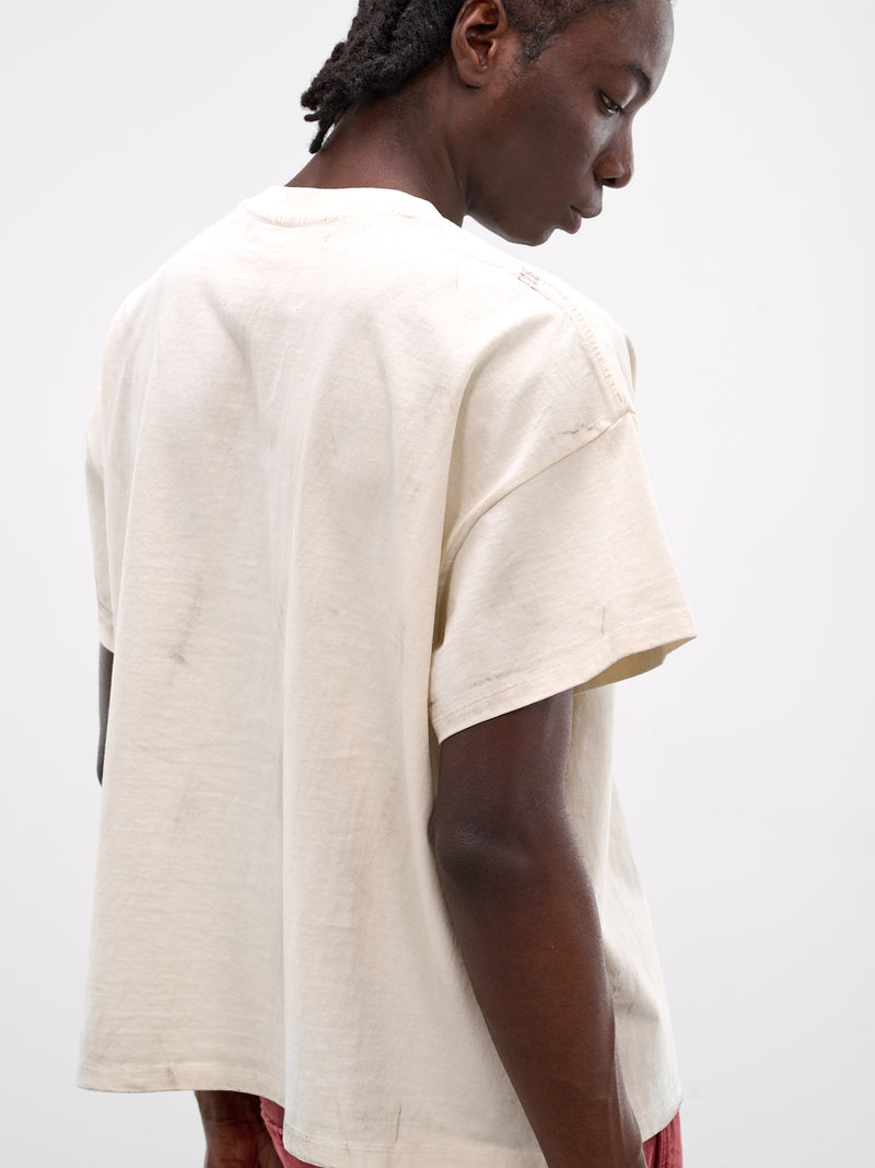 White Boxy Gentleman's Club T-Shirt (TS07-VINTAGE-WHITE)