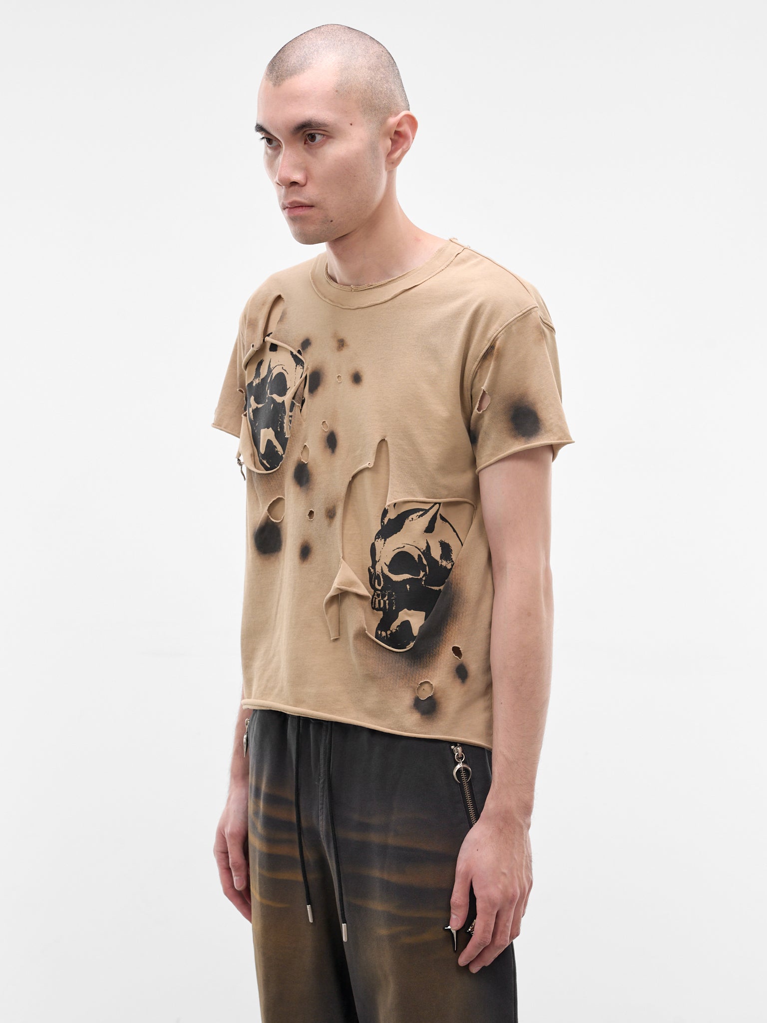 Dead Inside Double Layer Tee (TTS0801-BEIGE)
