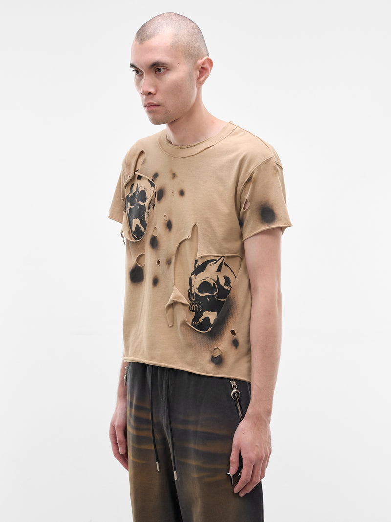 Dead Inside Double Layer Tee (TTS0801-BEIGE)
