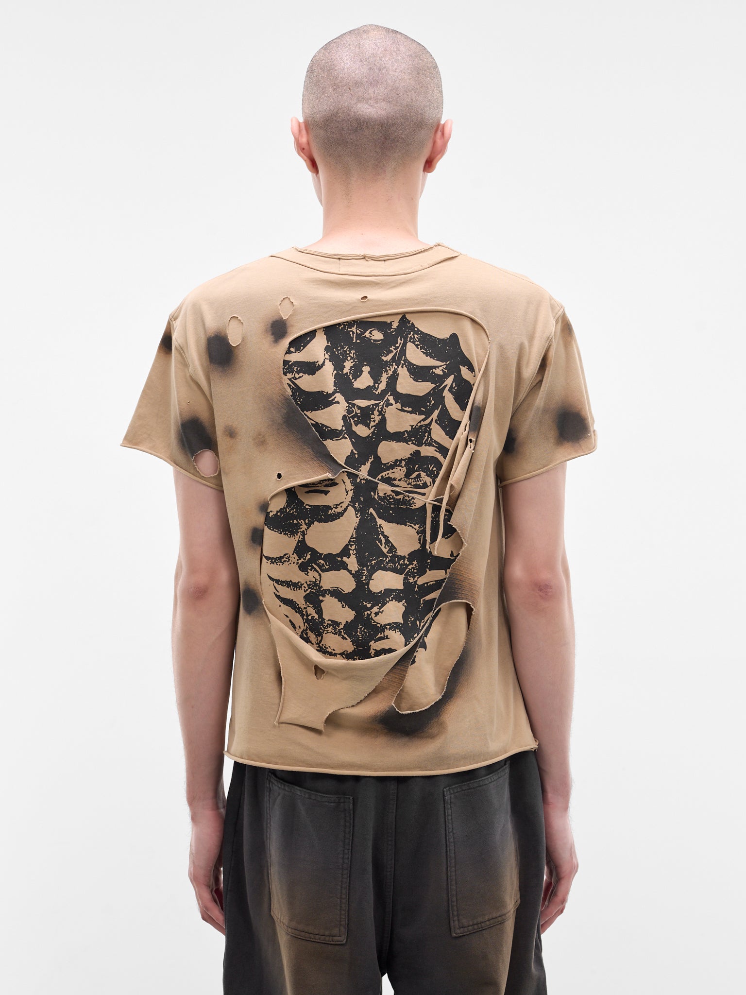 Dead Inside Double Layer Tee (TTS0801-BEIGE)