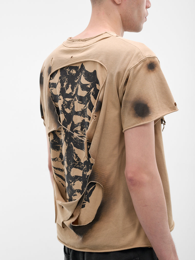 Dead Inside Double Layer Tee (TTS0801-BEIGE)