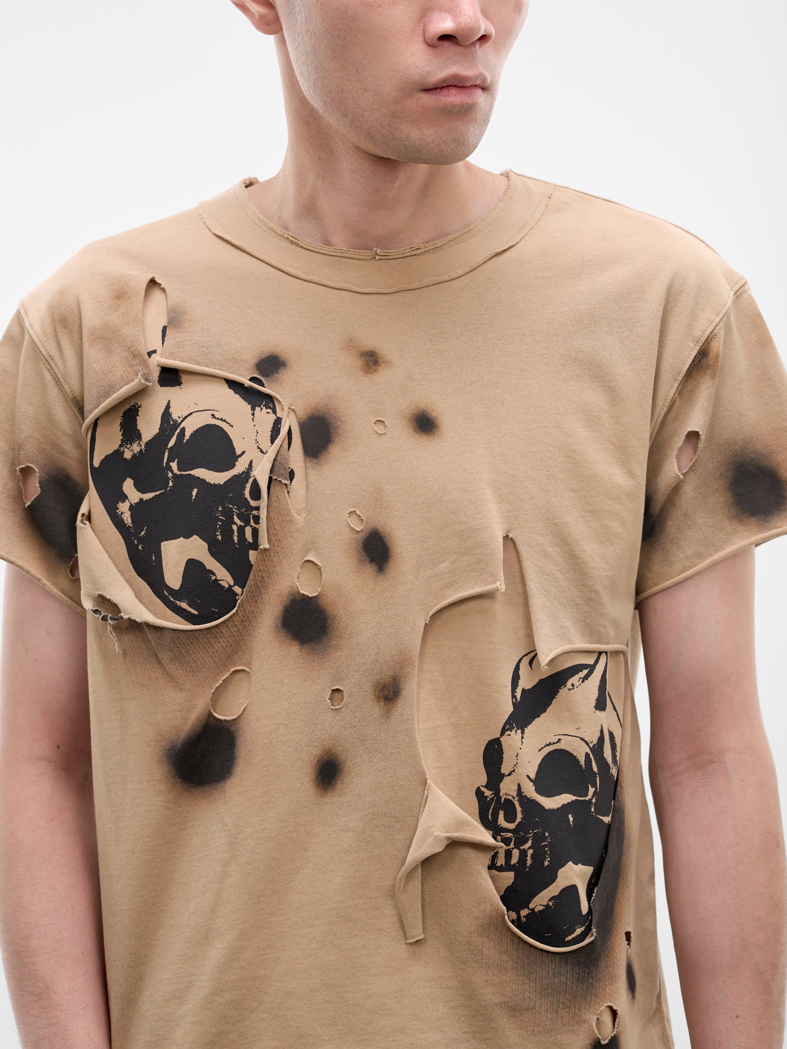 Dead Inside Double Layer Tee (TTS0801-BEIGE)