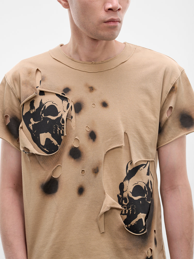 Dead Inside Double Layer Tee (TTS0801-BEIGE)