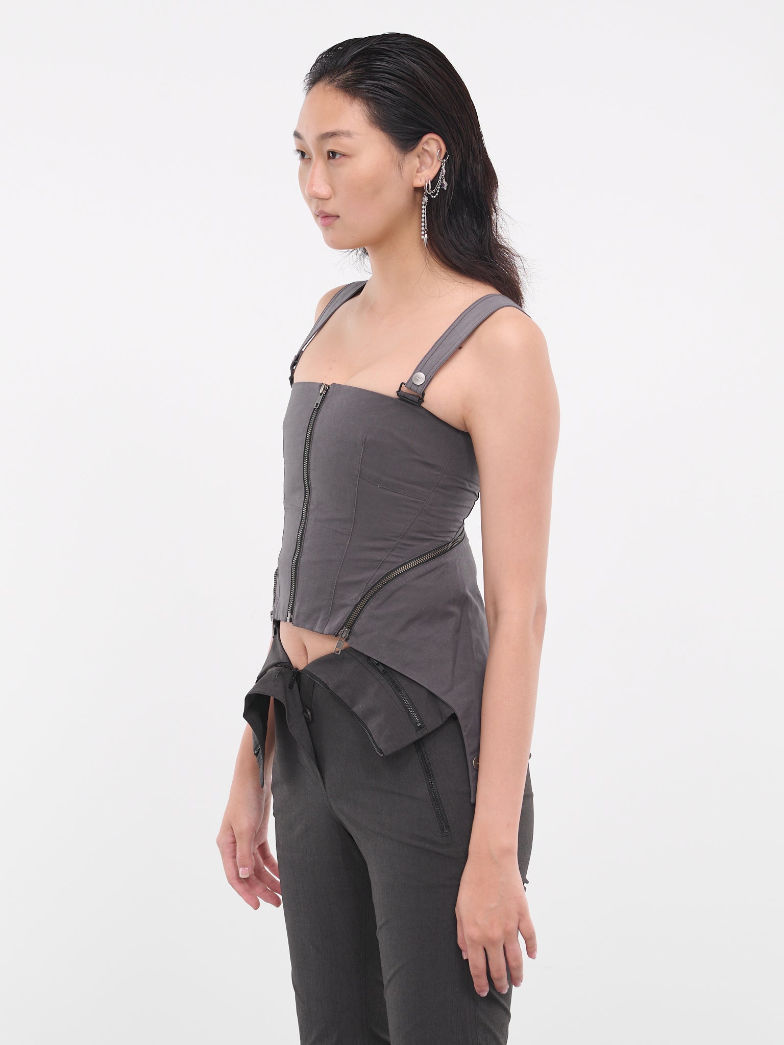 Zip Bustier (TS1CH-CHARCOAL)