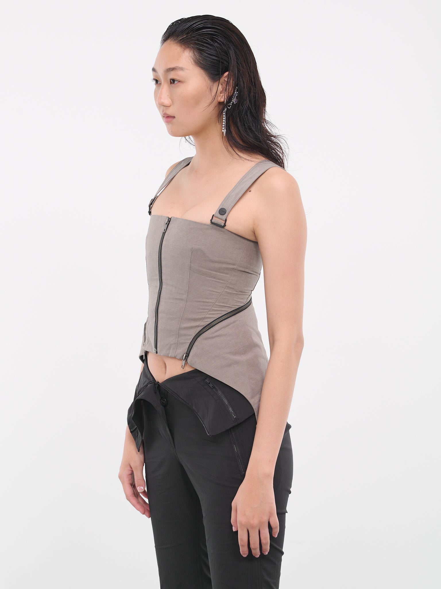 Zip Bustier (TS1WG-WARM-GREY)