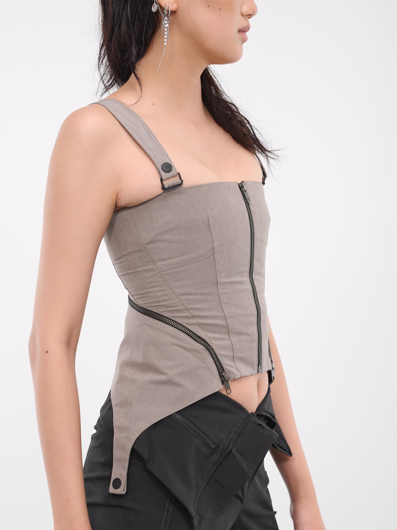 Zip Bustier (TS1WG-WARM-GREY)