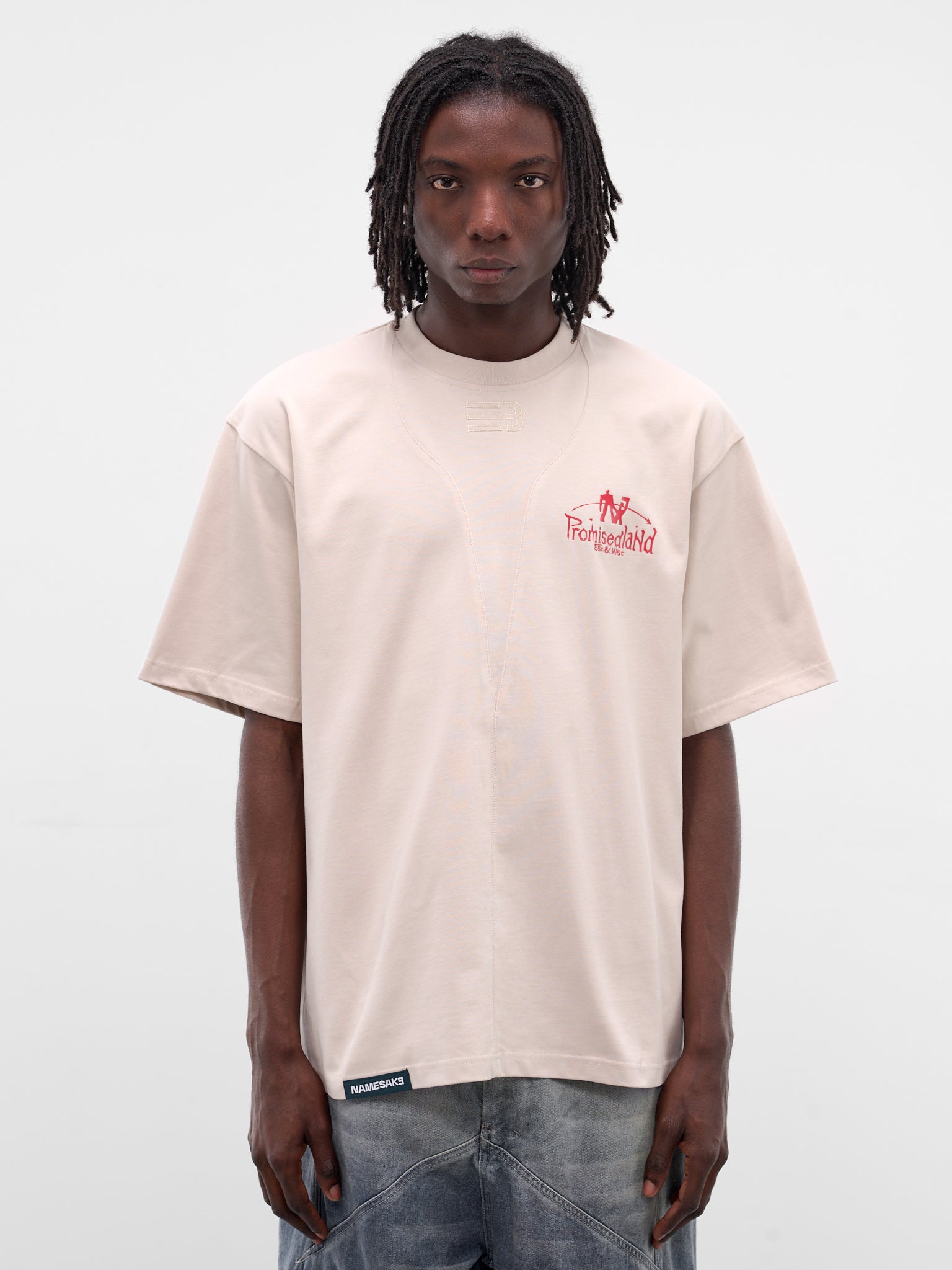 Sava Cream Oversized Roadmap Tee (TSG-0B-CC-CANNOLI-CREAM)