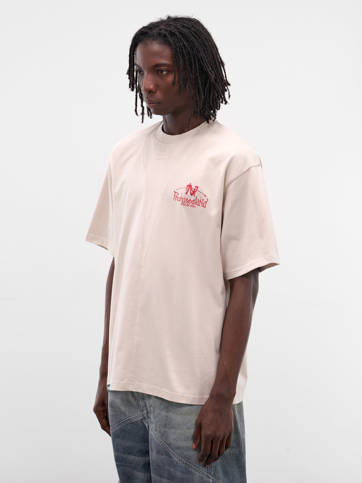 Sava Cream Oversized Roadmap Tee (TSG-0B-CC-CANNOLI-CREAM)