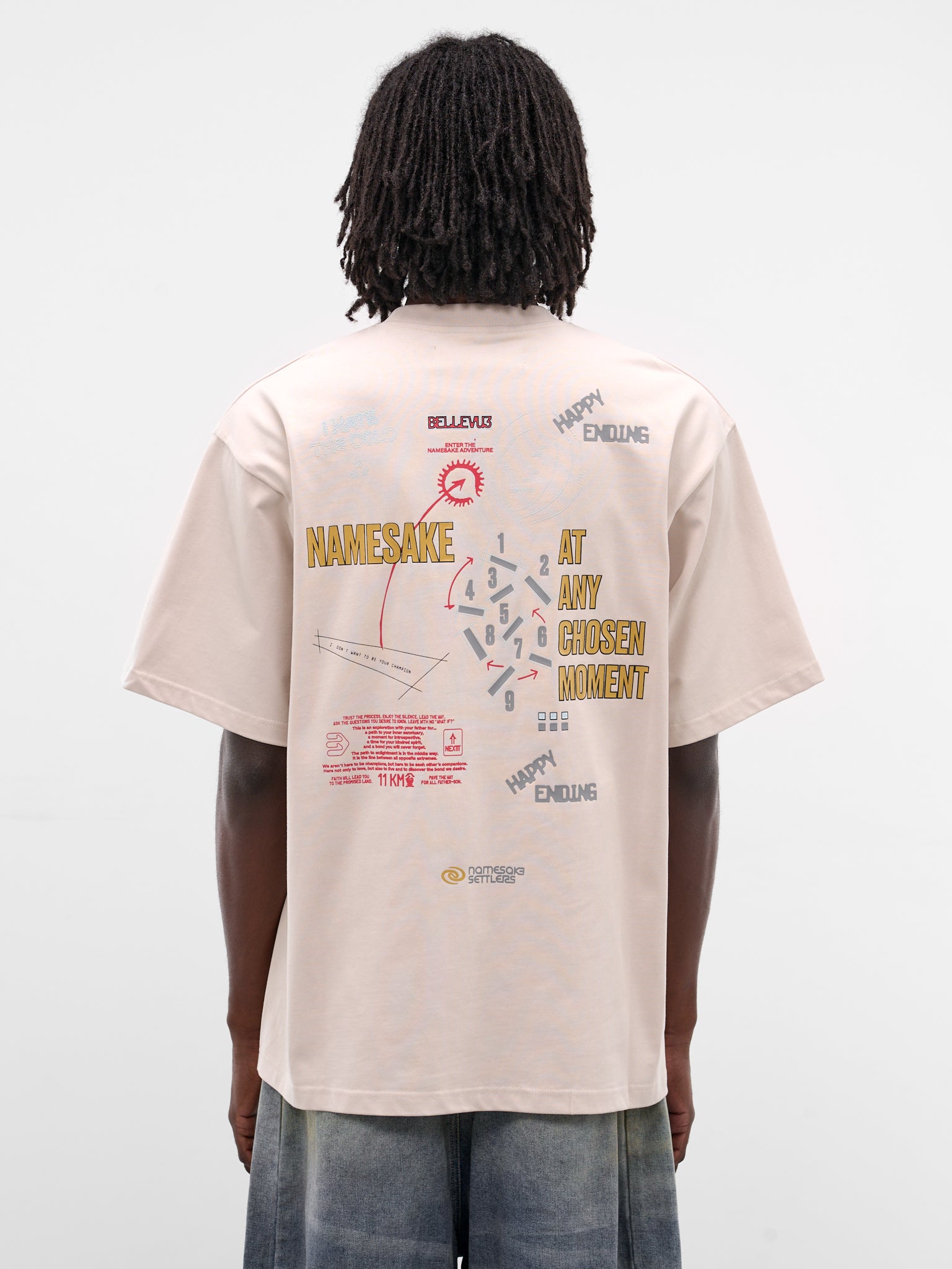 Sava Cream Oversized Roadmap Tee (TSG-0B-CC-CANNOLI-CREAM)