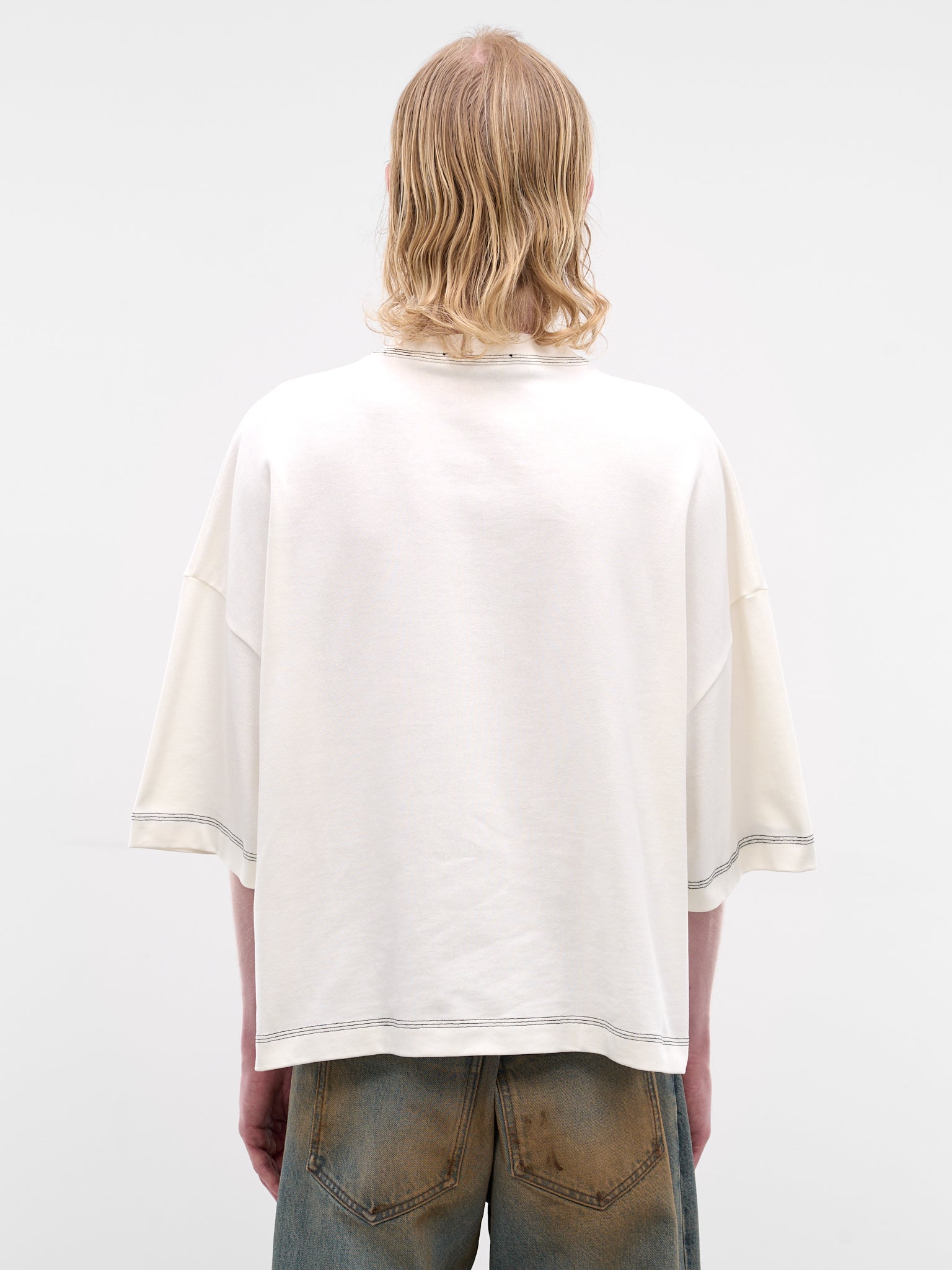 White Oversized Boxy Logo Tee (TSM00601AJ00226-OFF-WHITE)