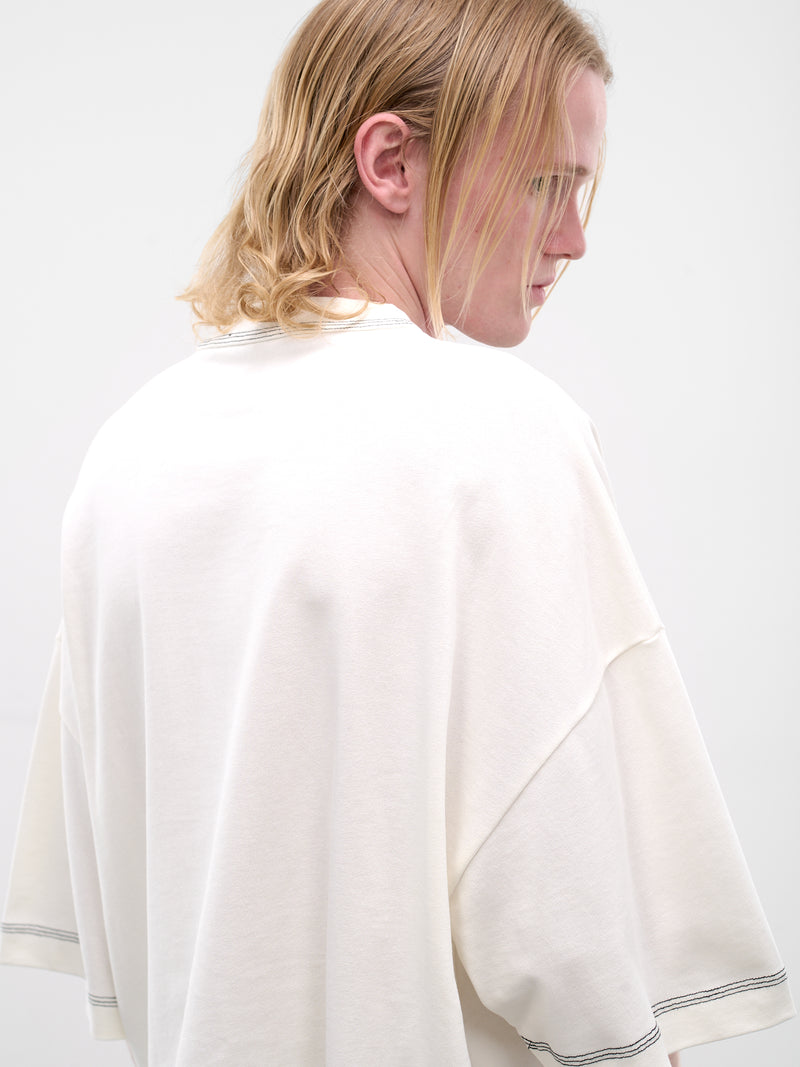 White Oversized Boxy Logo Tee (TSM00601AJ00226-OFF-WHITE)