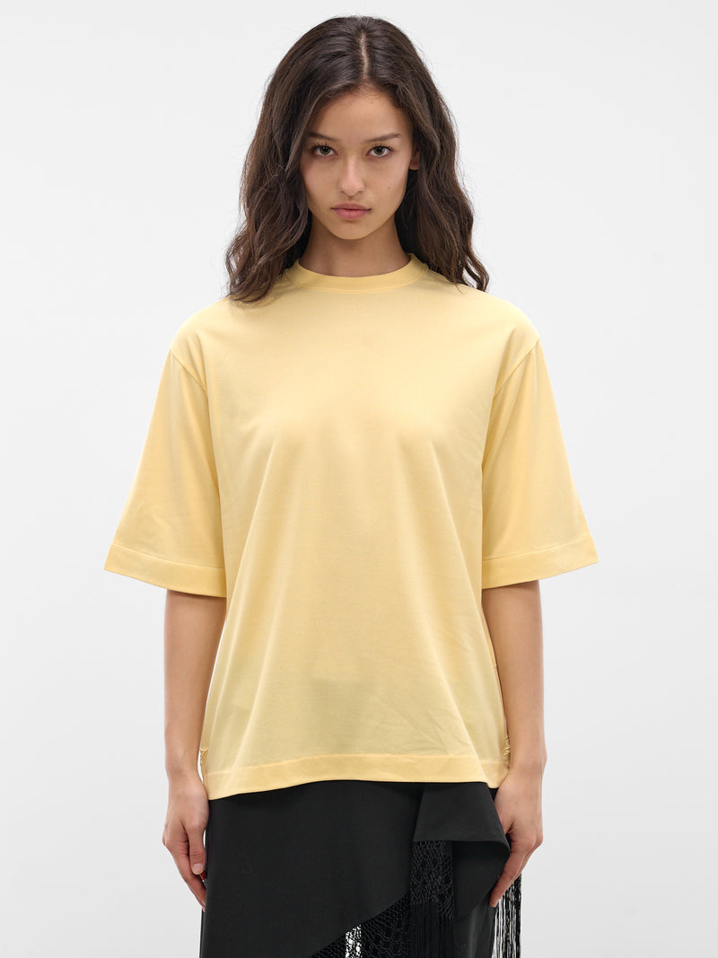 Yellow Ventadou Paper Jersey Tee (TSW00588AJ00254-LIGHT-YELLOW)