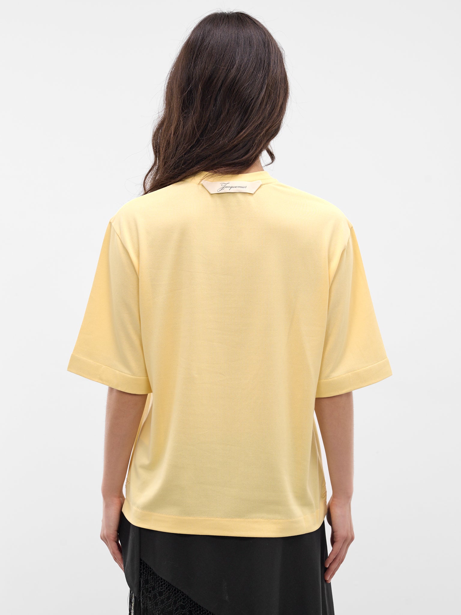 Yellow Ventadou Paper Jersey Tee (TSW00588AJ00254-LIGHT-YELLOW)