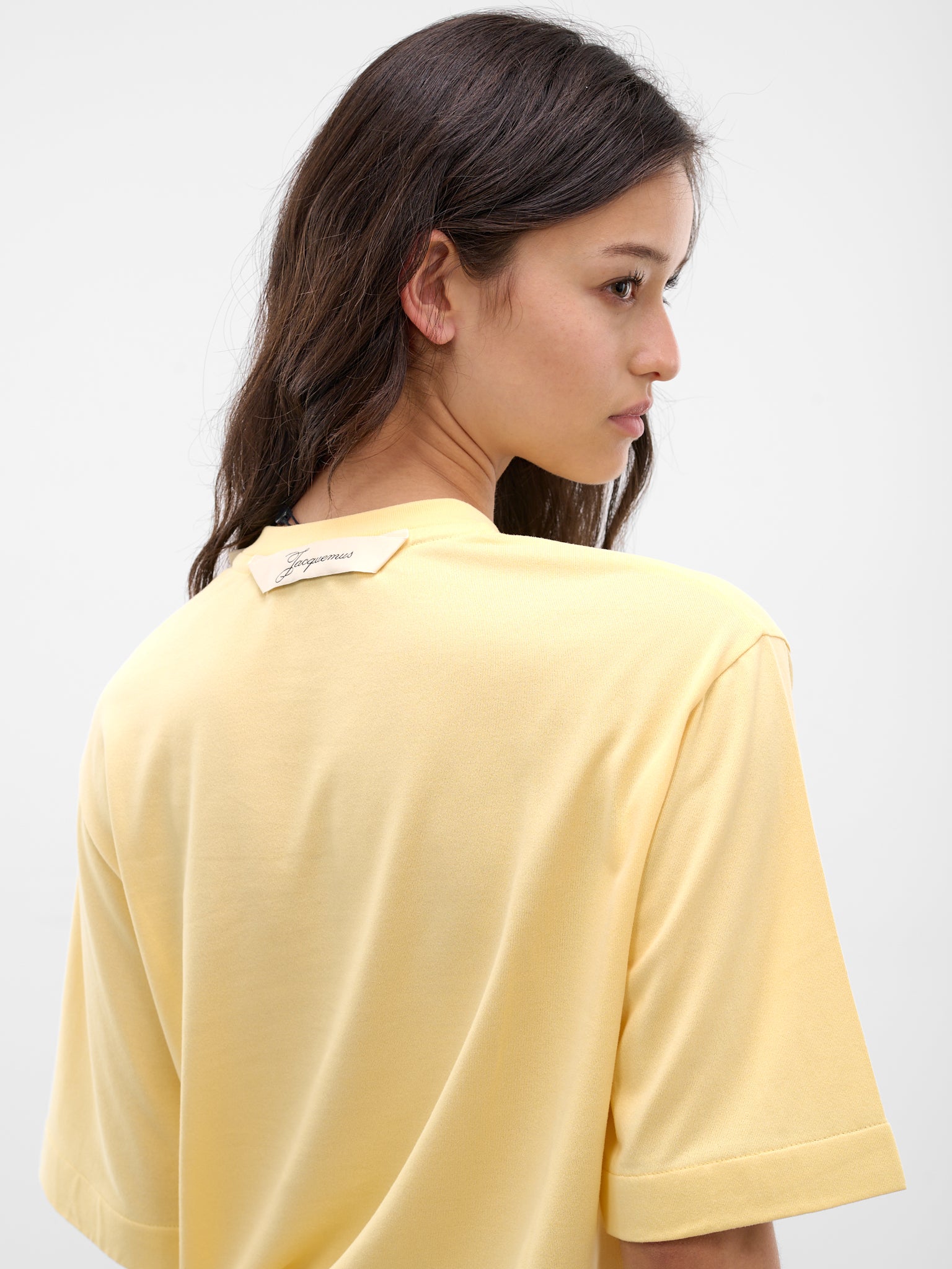 Yellow Ventadou Paper Jersey Tee (TSW00588AJ00254-LIGHT-YELLOW)