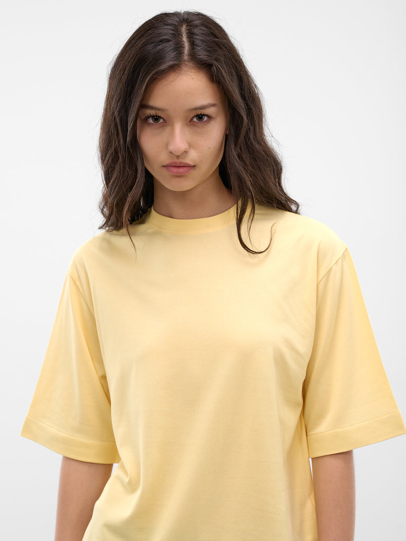 Yellow Ventadou Paper Jersey Tee (TSW00588AJ00254-LIGHT-YELLOW)