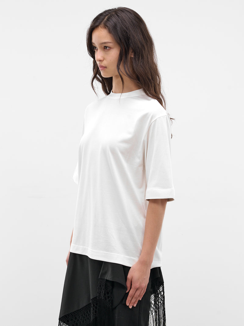 White Ventadou Paper Jersey Tee (TSW00588AJ00254-WHITE)