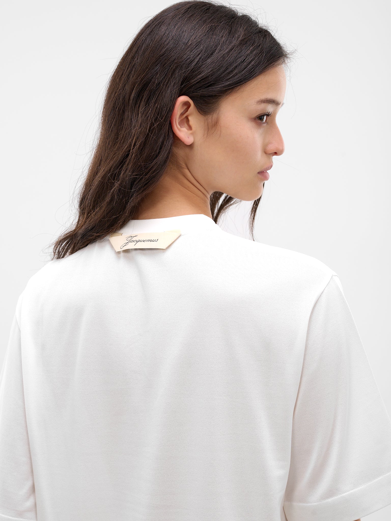 White Ventadou Paper Jersey Tee (TSW00588AJ00254-WHITE)