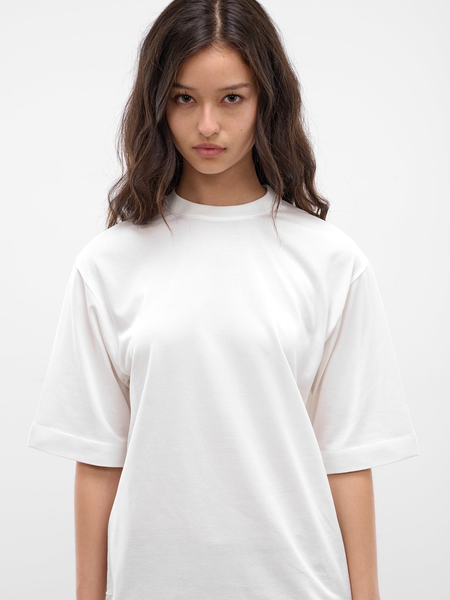 White Ventadou Paper Jersey Tee (TSW00588AJ00254-WHITE)