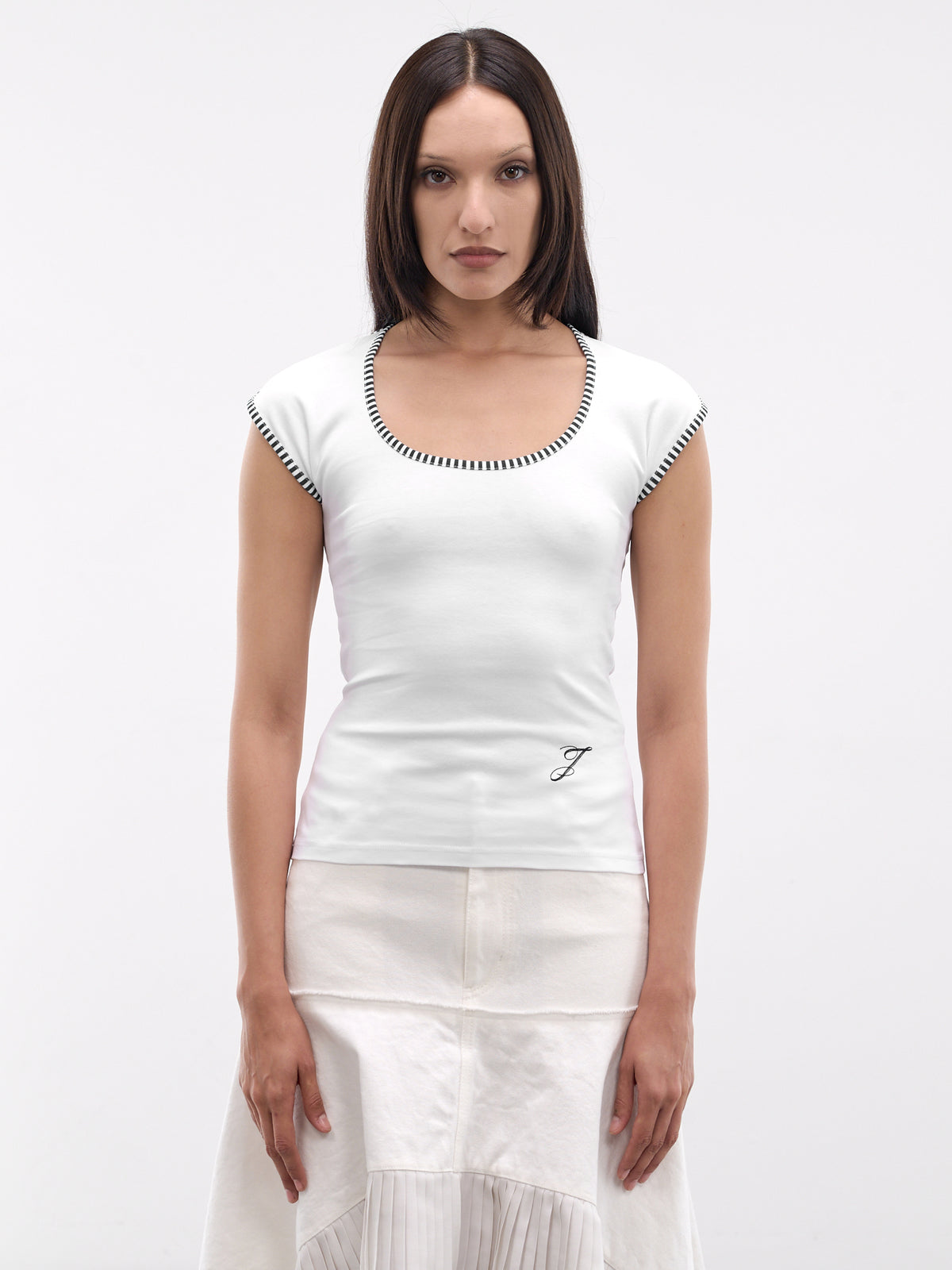 JACQUEMUS White Espiral Tee | H.Lorenzo - front