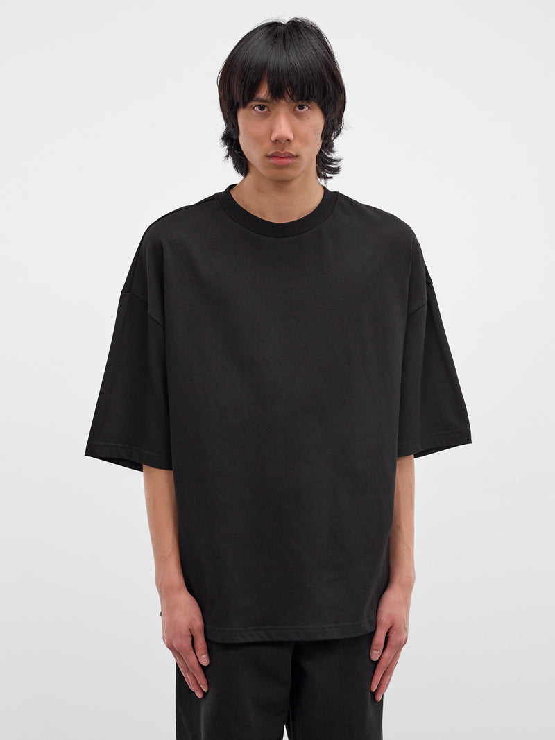 Black Heavy Cotton Boxy Tee (TT01012-BLACK)
