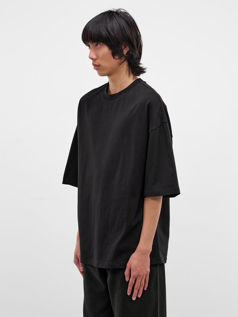 Black Heavy Cotton Boxy Tee (TT01012-BLACK)