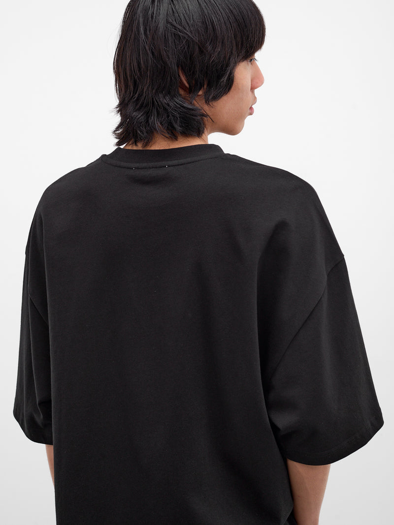 Black Heavy Cotton Boxy Tee (TT01012-BLACK)
