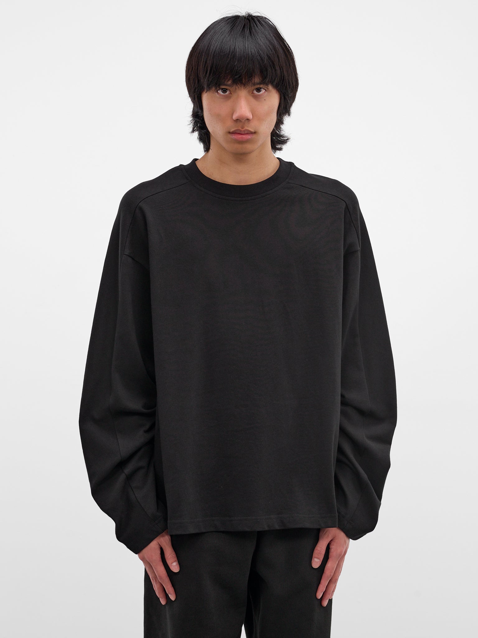 Black Heavy Cotton Long Sleeve (TT02012-BLACK)