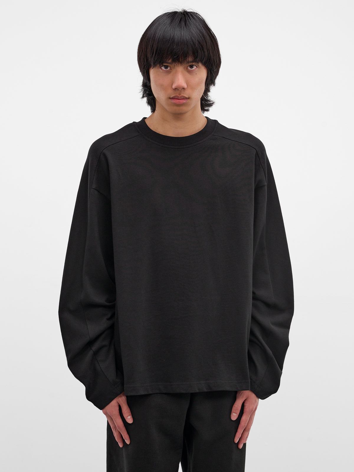 Black Heavy Cotton Long Sleeve (TT02012-BLACK)