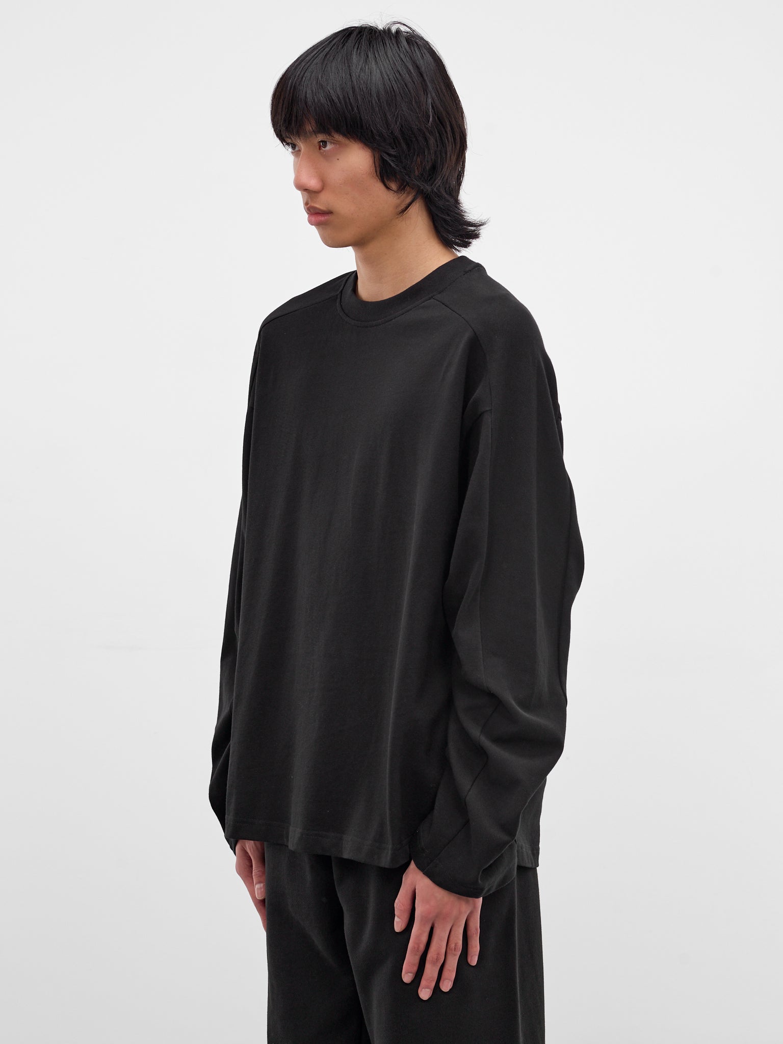 Black Heavy Cotton Long Sleeve (TT02012-BLACK)