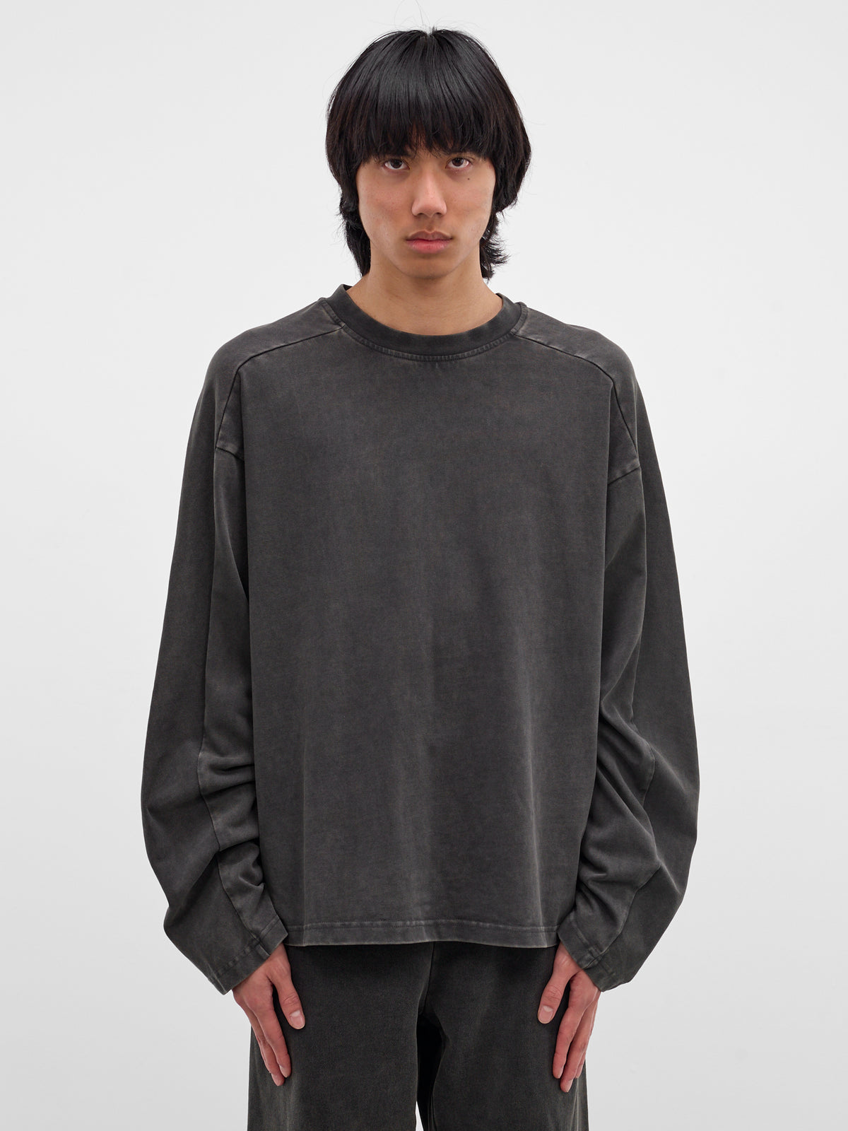 Washed Heavy Cotton Long Sleeve (TT02012-WASHED-BLACK)