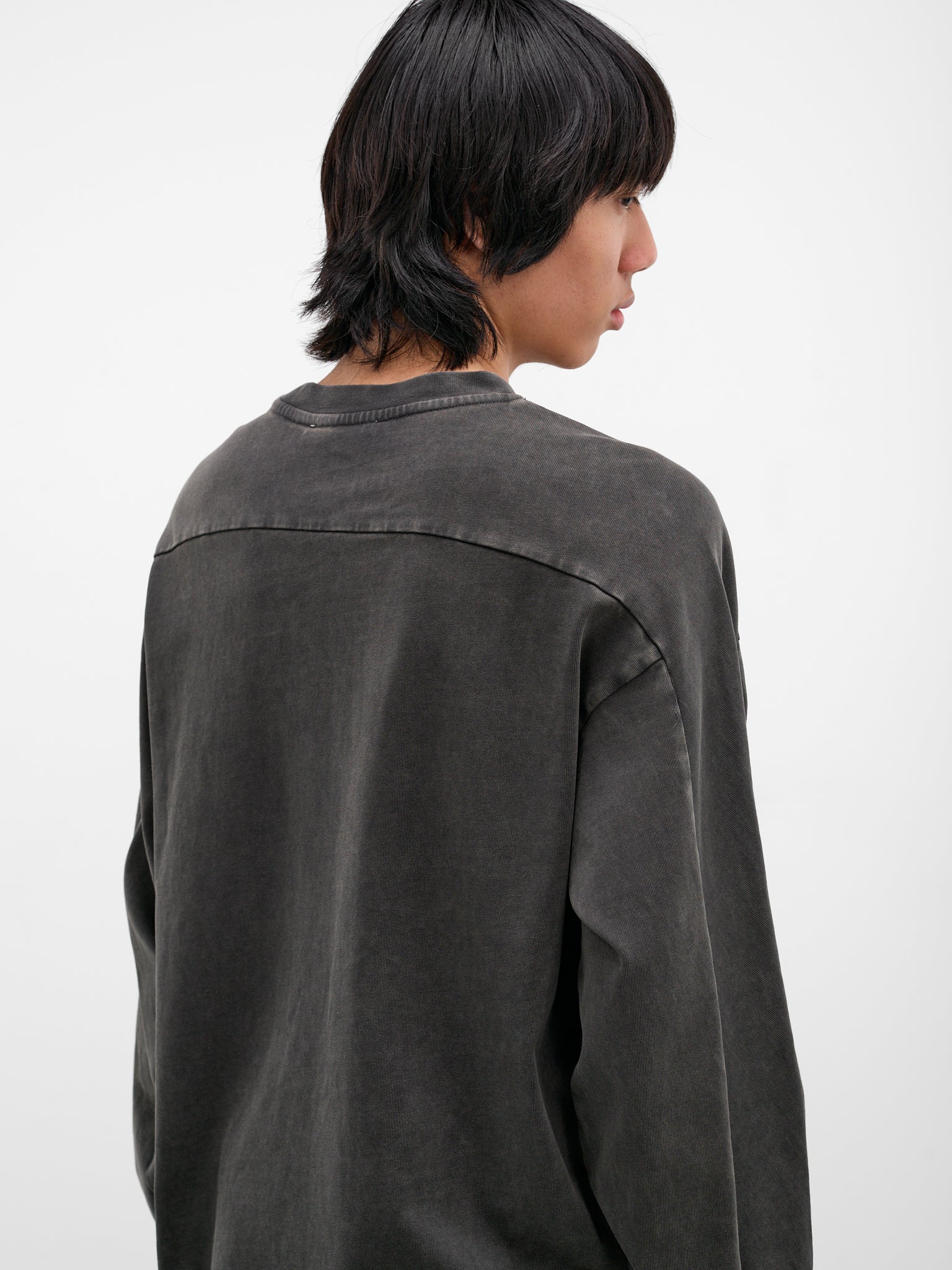 Washed Heavy Cotton Long Sleeve (TT02012-WASHED-BLACK)