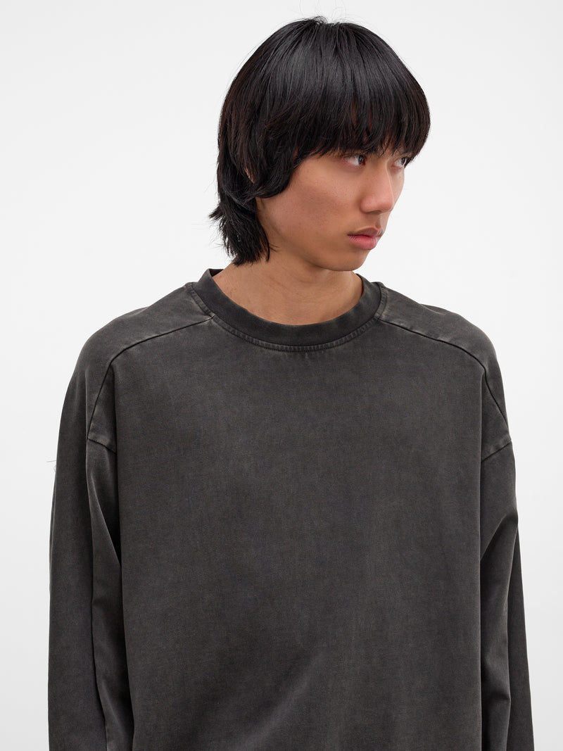 Washed Heavy Cotton Long Sleeve (TT02012-WASHED-BLACK)