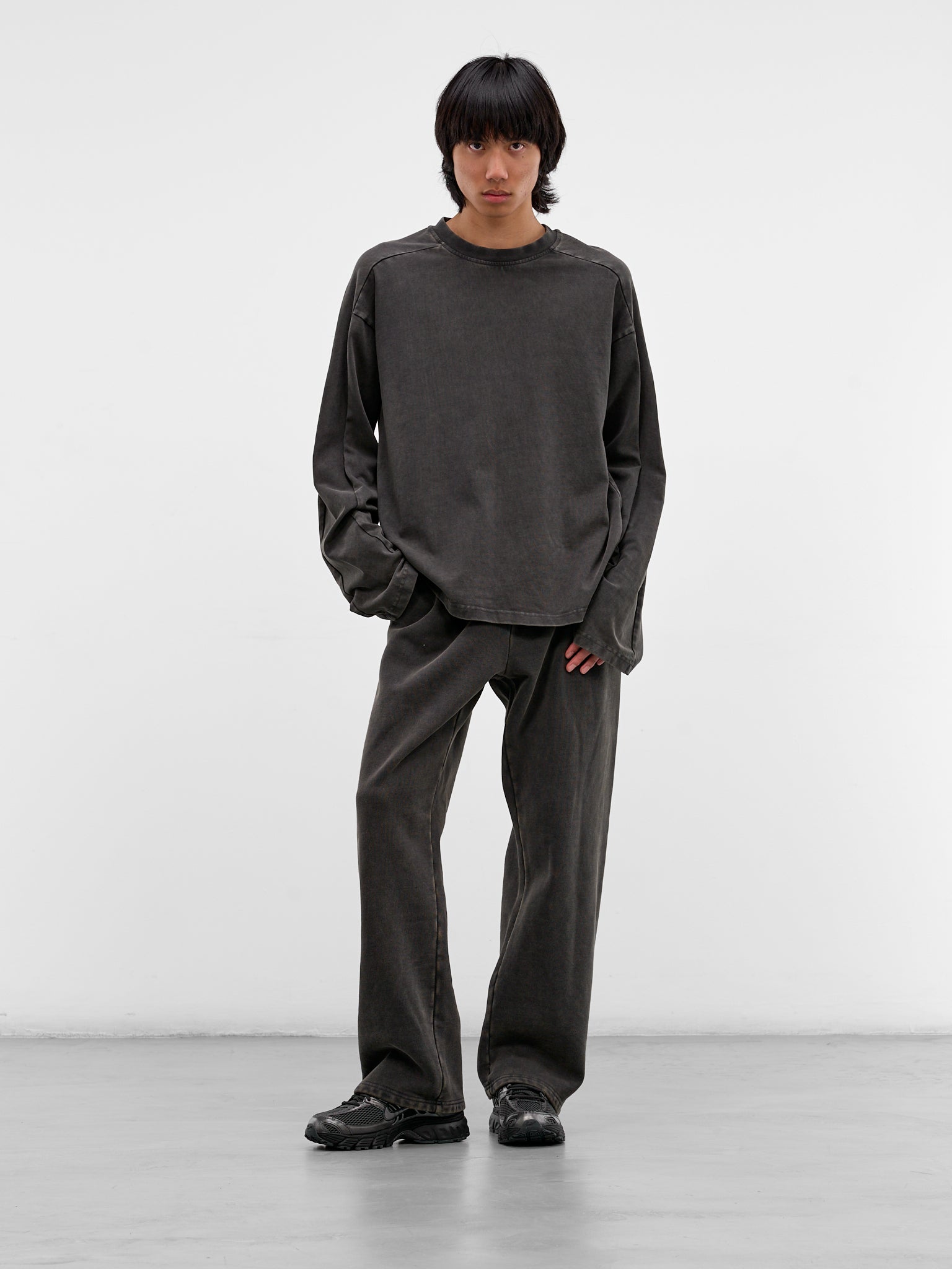 Washed Heavy Cotton Long Sleeve (TT02012-WASHED-BLACK)