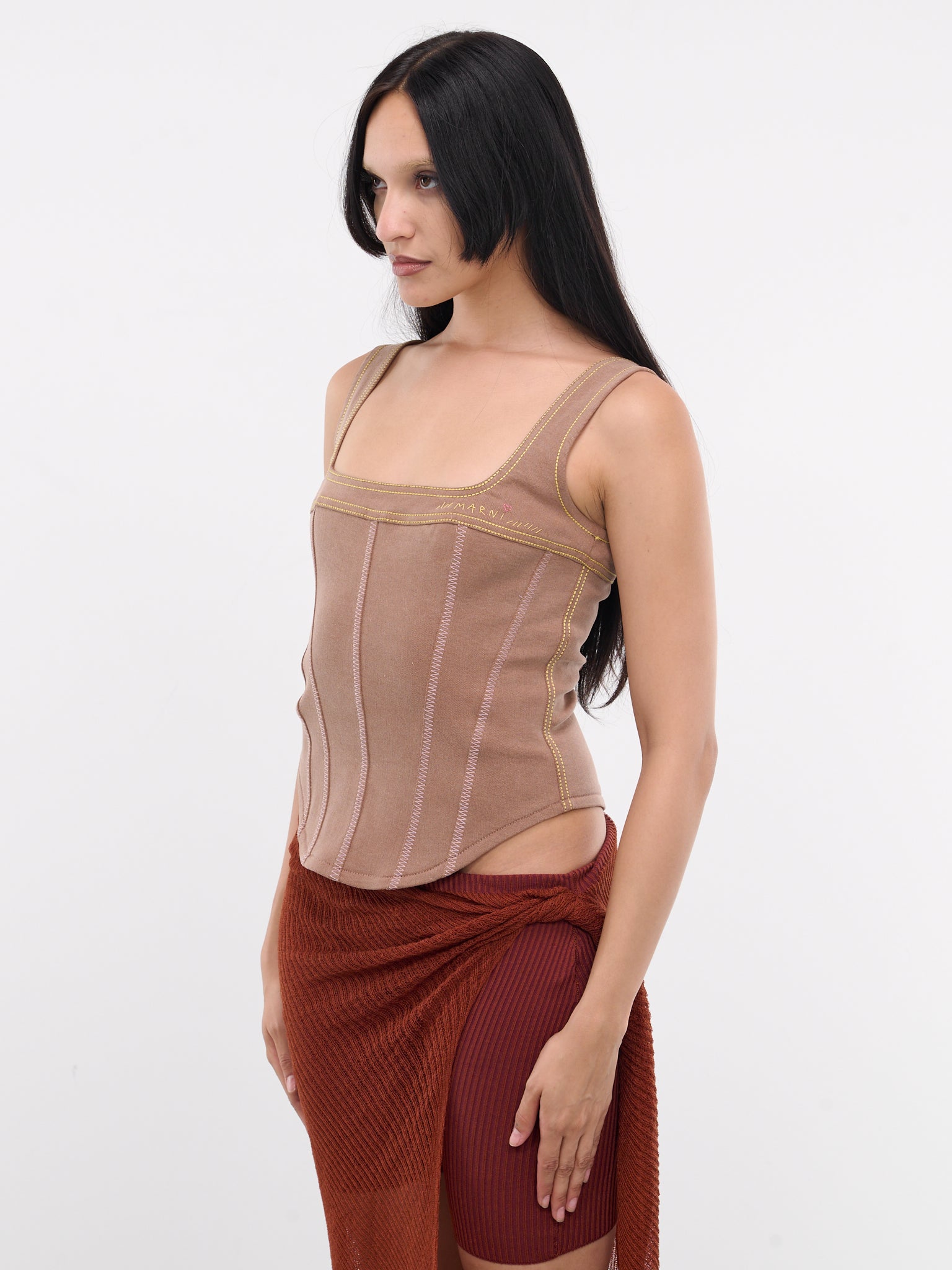MARNI Denim Corset Tank Top | H. Lorenzo - side