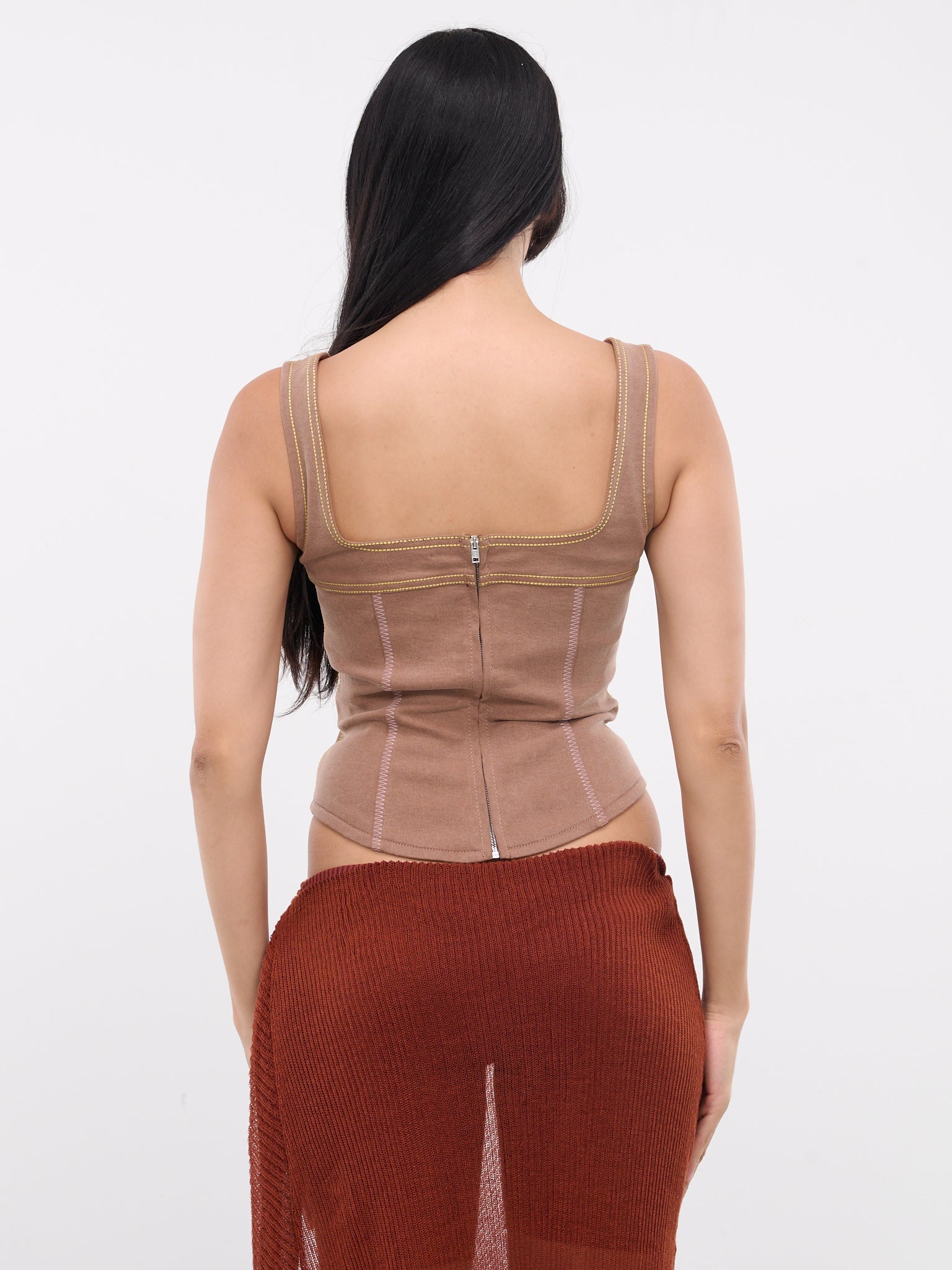 MARNI Denim Corset Tank Top | H. Lorenzo - back