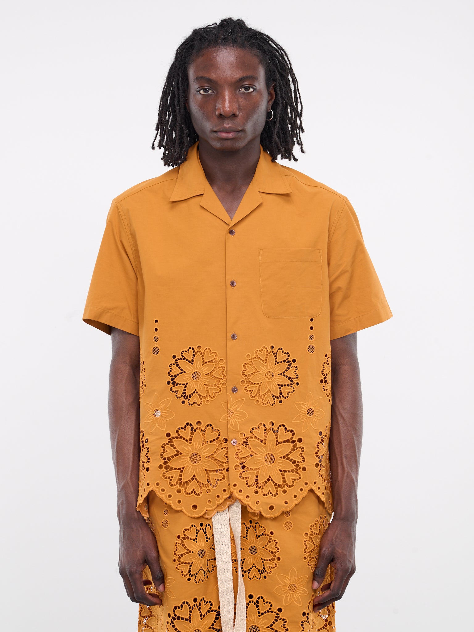 Ture Embroidered Shirt (TURE-EMB-M22W691-BURNT-ORANGE)