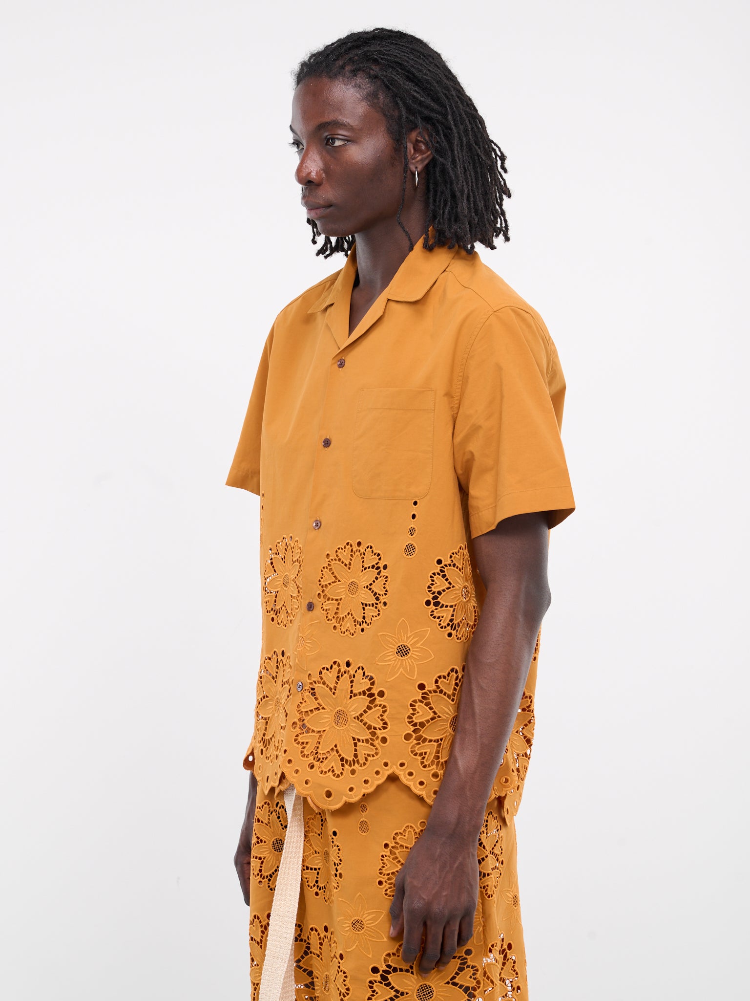 Ture Embroidered Shirt (TURE-EMB-M22W691-BURNT-ORANGE)