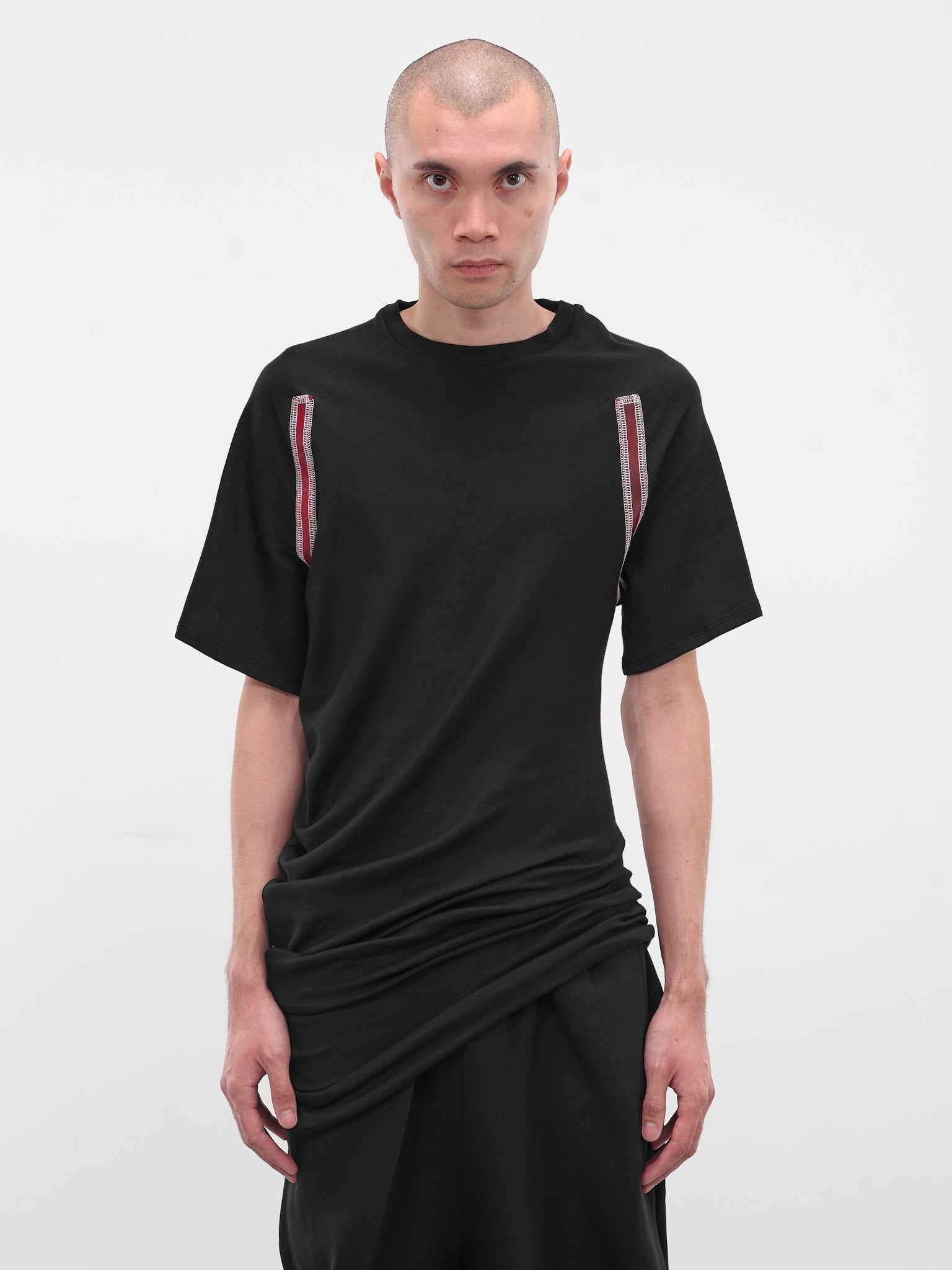 Black Twisted Slim Tee (TWISTED-TOP-BLACK)