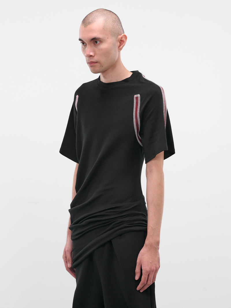Black Twisted Slim Tee (TWISTED-TOP-BLACK)
