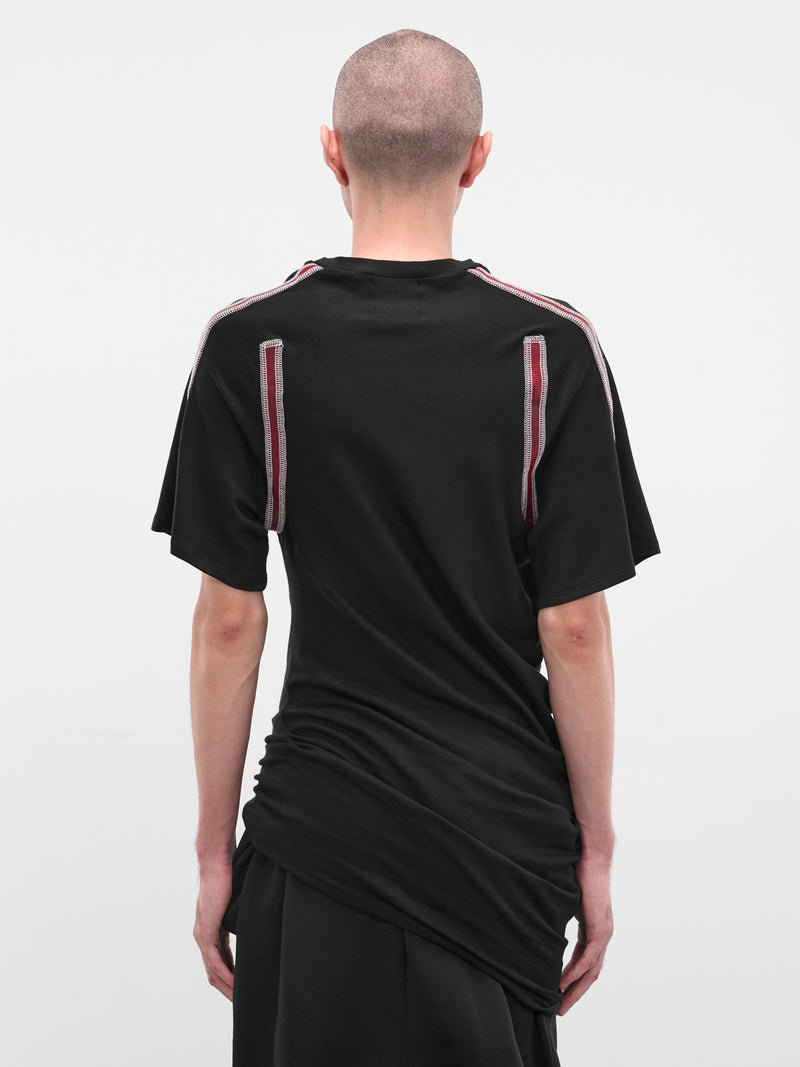 Black Twisted Slim Tee (TWISTED-TOP-BLACK)