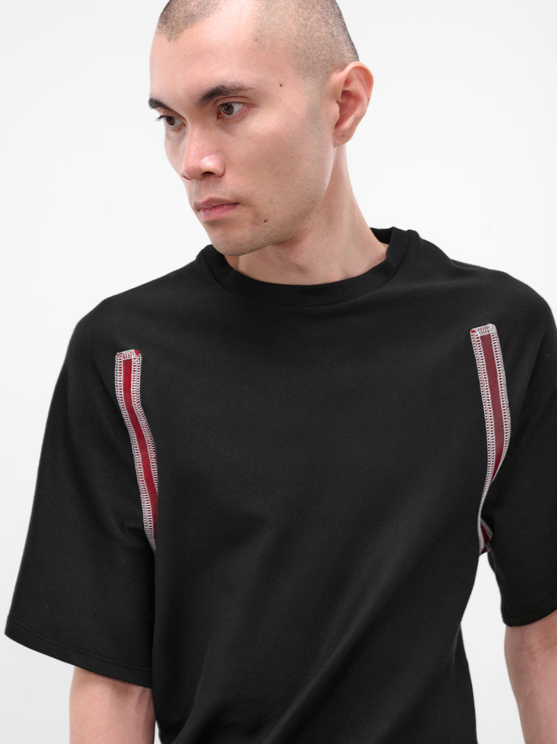 Black Twisted Slim Tee (TWISTED-TOP-BLACK)