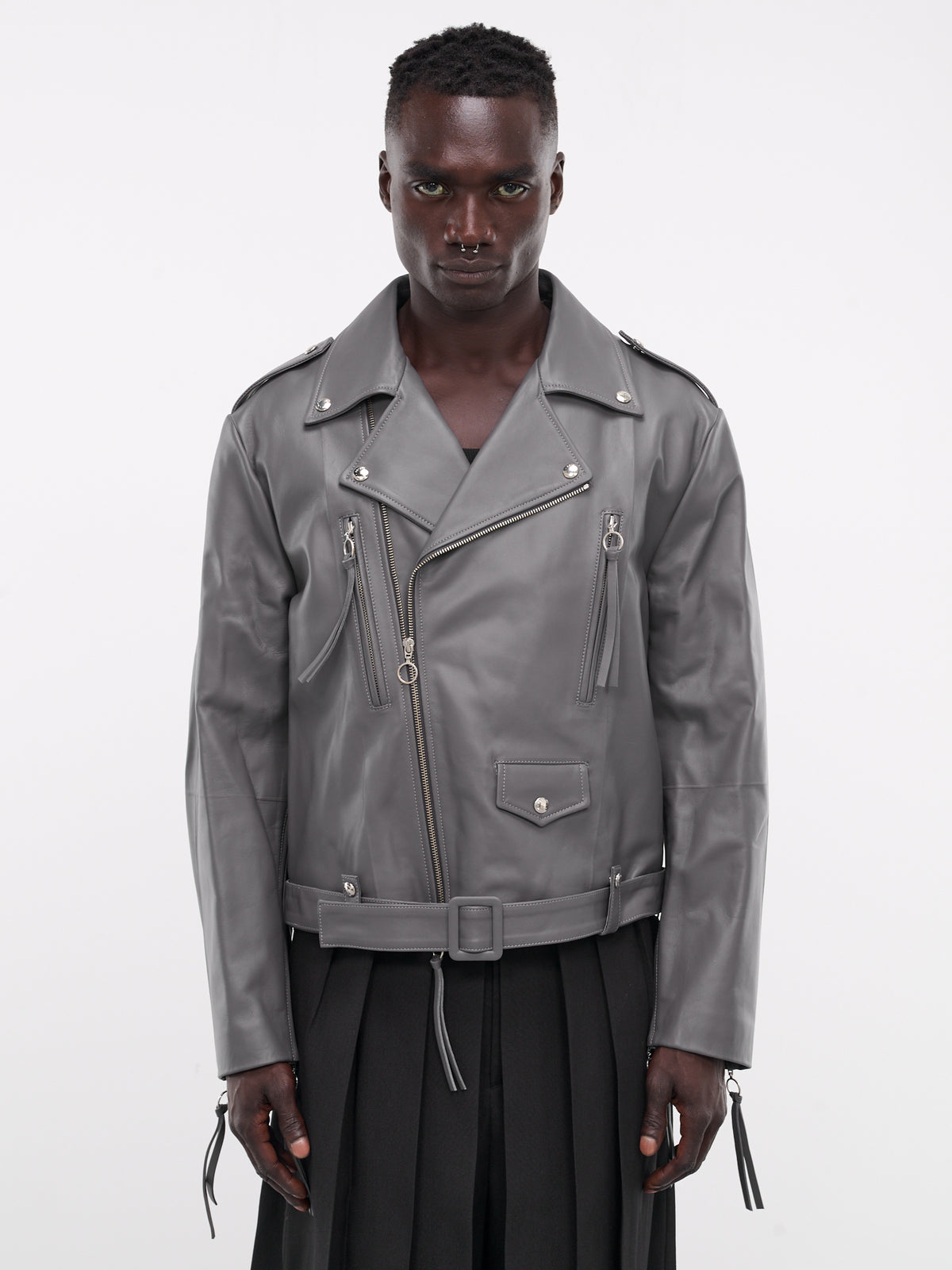 SETCHU Leather Biker Jacket | H. Lorenzo - front