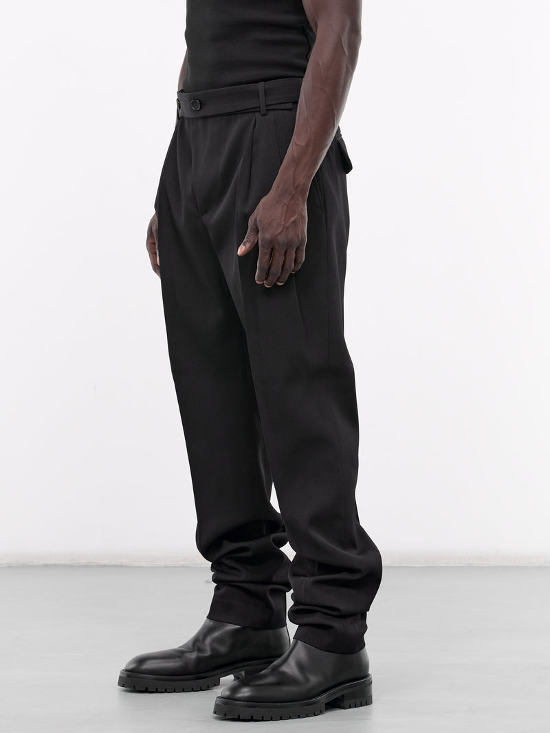 SETCHU Gabardine Tailored Pants | H.Lorenzo - side