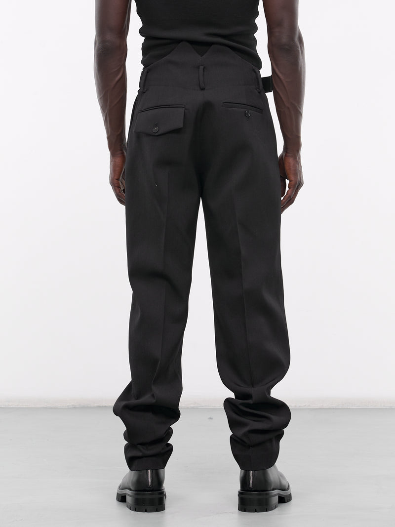 SETCHU Gabardine Tailored Pants | H.Lorenzo - back